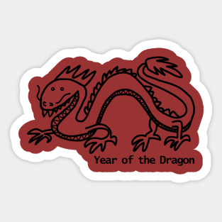 Small Year of the Dragon Sticker